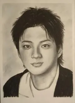 珀の鉛筆画　キャベツ　美人画T 雨に濡れる美女の鉛筆画完成しました😄 よろしく 如何でしょうか❓ 絵画