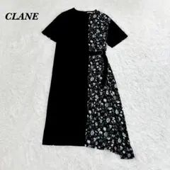 【美品】CLANE ヴィンテージフラワードッキングワンピース 1のサムネイル