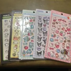 お正月最終日！PEANUTS & KURORO 3Dシールセット