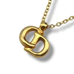 美品 Dior クリスチャンディオール ネックレス CDロゴ ヴィンテージ 金