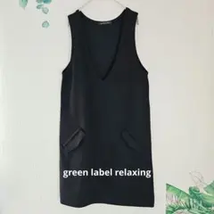 【green label relaxing 】ノースリーブワンピース ブラック