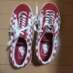 VANS スニーカー チェッカーボード レッド