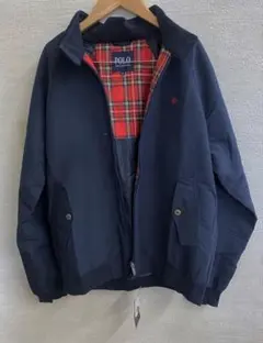 新品！！POLO ネイビー ジャケット チェック柄LLサイズ