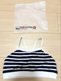 linkworks ストライプ水着トップス　120