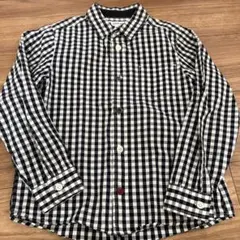 GLOBAL WORK チェック柄長袖シャツ XL 120-130