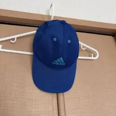 アディダス メッシュキャップ 54〜57cm キッズ サッカー 帽子 ブルー