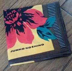 JUNKO KOSHINO ハンカチ 花柄 イエローのサムネイル