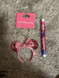 ディズニーカチューシャキーホルダーセット