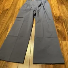 GLOBAL WORK ブルーグレー ワイドパンツ Mサイズ