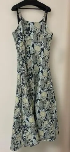 リルフェテル　ジャガードワンピース　ブルー系