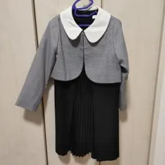 フォーマルドレスセット（チェック柄ジャケット付き）