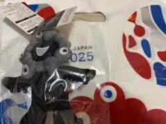 終売品　黒ミャクミャク　EDWIN　エドウィン　マスコット全身　新品未袋付き