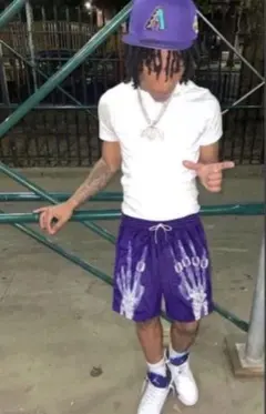 パンツ skeleton half pants swag archive vlone skeleton half pants swag archive vlone - メルカリ