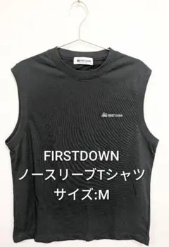 FIRSTDOWN ノースリーブTシャツ サイズ:M　BLACK