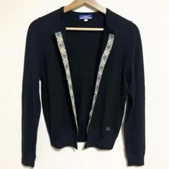 BURBERRY BLUE LABEL ウールニットカーディガン ブラック 38
