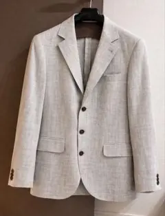 美品 ブルネロクチネリ テーラードジャケット グレージュ 50 XL ウール BRUNELLO CUCINELLI - 美品 ブルネロクチネリ BRUNELLO CUCINELLI