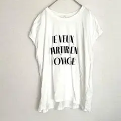cepo/セポシルケットロゴTシャツ カットソーパール装飾綿100%Mのサムネイル