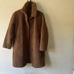 ボアロングコート Sサイズ ブラウン