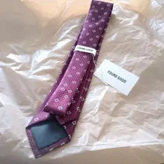 新品　ネクタイ　ワイン色　赤系　FOUND GOOD バーガンディメンズ