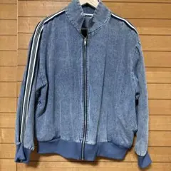 デニム ジップアップジャケット