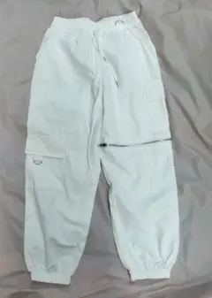 カーゴパンツ　白　フリーサイズ