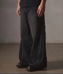 9/4までGRANCY ZipDesign Buggy DenimPants