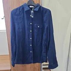 KOE ネイビー　シャツ　L　タグ付き