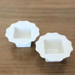 花器2個セット　ホワイト　クレイ　ビアンカのサムネイル