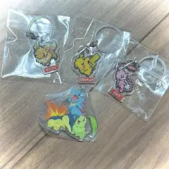 ポケモン　旅立ちの3匹　アクリルスイング　明治　めじるしチャーム　ガチャガチャ