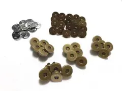 マグネットホック　２０組セット　アンティークゴールド　ブロンズスナップボタン