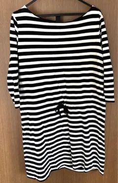 H&M ボーダー　ワンピース　七分丈　楽ちん　春夏　マタニティにも^ ^