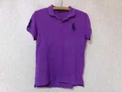 103104　ラルフローレン　ビッグポニー　ポロシャツ　紫　7f