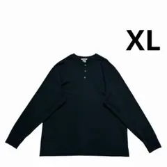L.L.Bean ヘンリーネック ロングスリーブTシャツ XL 黒 ロンTのサムネイル