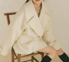 VANNIE U ヴァニーユー ブークレビッグカラーコート