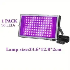 New】ネオン祭り最安値 96LED ブラックライト 5V USBプラグ