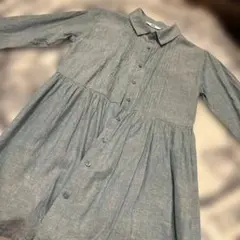 UNIQLO シャツ　青系 長袖　S