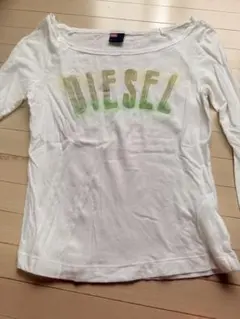 DIESEL 長袖カットソー ホワイト ロゴプリントのサムネイル