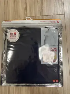 ヒートテック　エクストラウォーム　UネックT（八分袖）S ネイビー