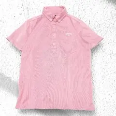 キャロウェイ　ゴルフ　レディース　ピンク ストライプ L ポロシャツ H201