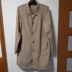 ベージュ ステンカラーコート　 Lサイズ