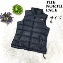 【人気】ザノースフェイス　ダウンベスト　黒　700フィル　フェザー