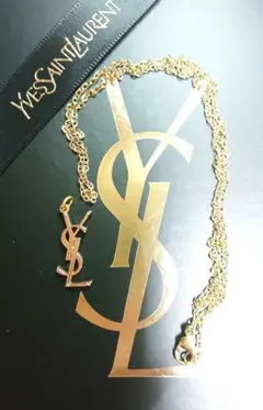 正規 未使用】YVES SAINT LAURENTロゴ/3㎜ネックレスチェーン - メルカリ