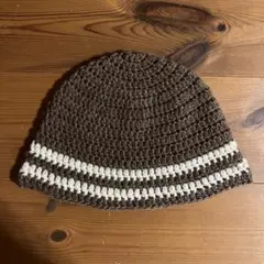 クラッシャーハット クロシェハット バケットハット 手編み ニット帽 ビーニー