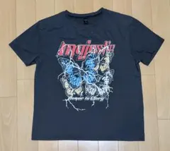 ROMWE Tシャツ 蝶々プリント ブラック Mサイズのサムネイル
