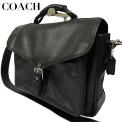 美品✨COACH コーチ ビジネスバッグ 2way A4収納可 ショルダー 本革