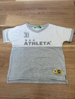 ATHLETA Tシャツ ホワイト/グレー 100㎝