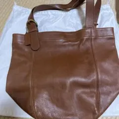 COACHブラウン レザートートバッグ
