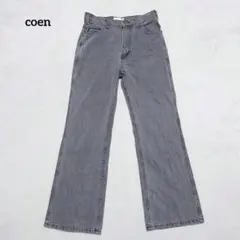 A2-4042　ストレートデニム　ジーンズ　コットン　カジュアル　L【コーエン】