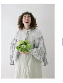 【新品未使用】nest robe リネン 天然染めカフタンワンピース