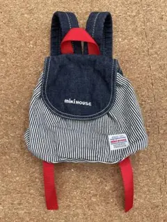 Lucky様専用‼︎‼︎mikiHOUSE ストライプデニムリュック